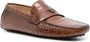 Roberto Cavalli embossed crocodile-effect leather loafers Brown - Thumbnail 2