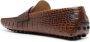 Roberto Cavalli embossed crocodile-effect leather loafers Brown - Thumbnail 3