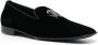 Roberto Cavalli embroidered suede loafers Black - Thumbnail 2