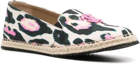 Roberto Cavalli graphic-print cotton espadrilles White
