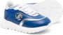 Roberto Cavalli Junior logo-plaque leather low-top sneakers Blue - Thumbnail 2