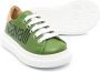 Roberto Cavalli Junior logo-print low-top sneakers Green - Thumbnail 2