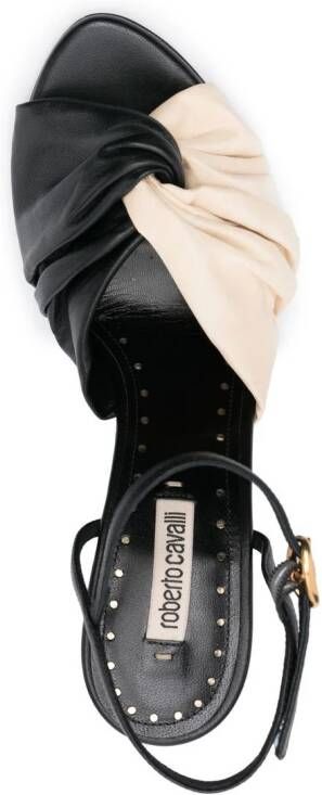 Roberto Cavalli knot-detail stiletto heels Neutrals