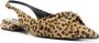 Roberto Cavalli Le Pettegole leopard-print mules Brown - Thumbnail 2