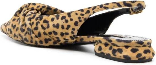 Roberto Cavalli Le Pettegole leopard-print mules Brown