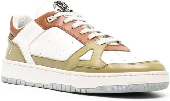 Roberto Cavalli leather low-top sneakers White