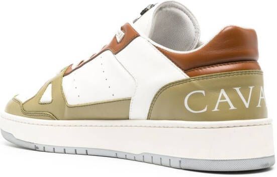 Roberto Cavalli leather low-top sneakers White
