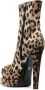 Roberto Cavalli leopard-print platform booties Neutrals - Thumbnail 3