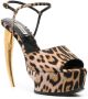 Roberto Cavalli leopard-print platform Tiger Tooth sandals Neutrals - Thumbnail 2