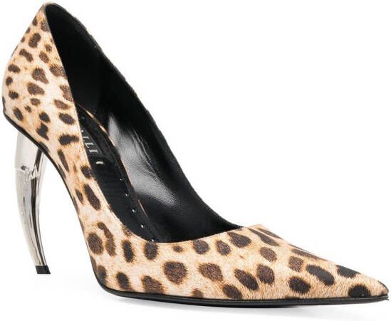 Roberto Cavalli leopard-print pumps Brown