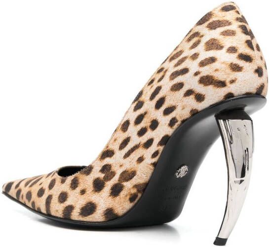 Roberto Cavalli leopard-print pumps Brown