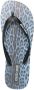 Roberto Cavalli logo-patch textured flip-flops Blue - Thumbnail 4