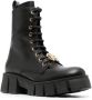 Roberto Cavalli logo-plaque lace-up boots Black - Thumbnail 2