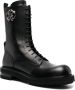 Roberto Cavalli logo-plaque leather boots Black - Thumbnail 2