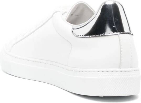 Roberto Cavalli logo-plaque leather sneakers White