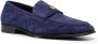 Roberto Cavalli logo-plaque suede loafers Blue - Thumbnail 2