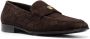 Roberto Cavalli logo-plaque suede loafers Brown - Thumbnail 2