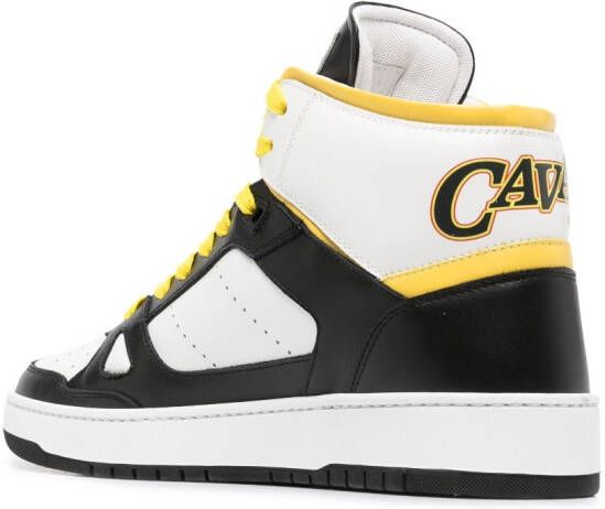 Roberto Cavalli logo-print high-top sneakers White