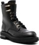 Roberto Cavalli logo-print leather boots Black - Thumbnail 2