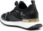 Roberto Cavalli logo-tape detailing leather sneakers Black - Thumbnail 3