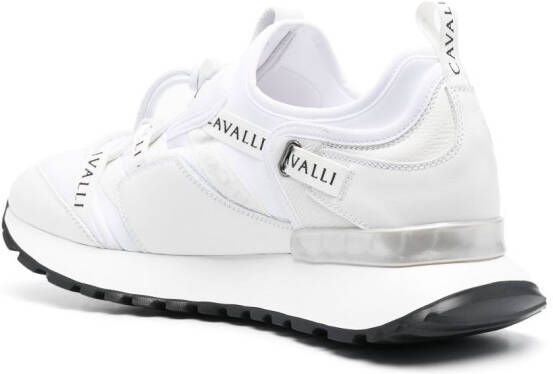 Roberto Cavalli logo-tape drawstring-fastening sneakers White