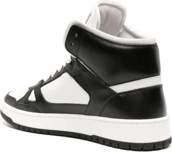 Roberto Cavalli Mirror Snake-embellished leather sneakers Black