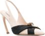 Roberto Cavalli palm-tree Tiger-Tooth slingback pumps Neutrals - Thumbnail 2