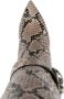 Roberto Cavalli python-embossed leather boots Neutrals - Thumbnail 4