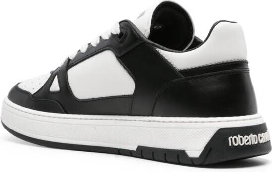 Roberto Cavalli RC-plaque leather sneakers Black