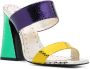 Roberto Cavalli snakeskin-effect foiled sandals Purple - Thumbnail 2
