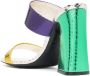 Roberto Cavalli snakeskin-effect foiled sandals Purple - Thumbnail 3