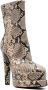 Roberto Cavalli snakeskin-effect platform ankle boots Neutrals - Thumbnail 2