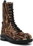 Roberto Cavalli tiger-print ankle boots Brown - Thumbnail 2