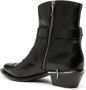 Roberto Cavalli Tiger Tooth leather boots Black - Thumbnail 3