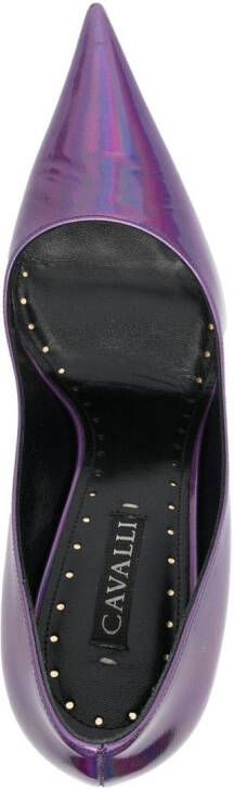 Roberto Cavalli Tiger Tooth pumps Purple