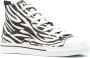 Roberto Cavalli zebra-print leather sneakers White - Thumbnail 2