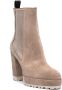 Roberto Festa 105mm platform suede ankle boots Neutrals - Thumbnail 2