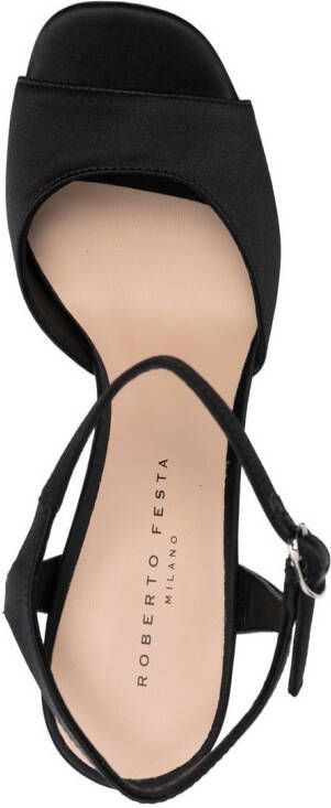 Roberto Festa 120mm leather open-toe sandals Black