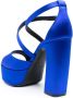 Roberto Festa 125mm satin leather sandals Blue - Thumbnail 3
