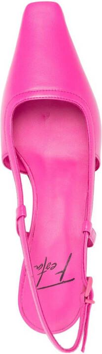 Roberto Festa 40mm slingback leather sandals Pink