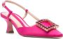 Roberto Festa 50mm crystal-buckle pumps Pink - Thumbnail 2