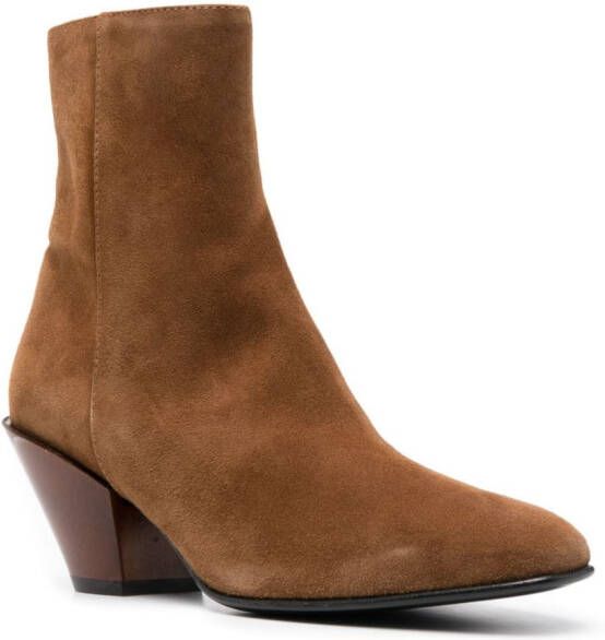 Roberto Festa 80mm ankle suede boots Brown
