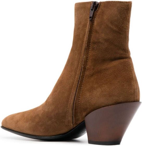 Roberto Festa 80mm ankle suede boots Brown