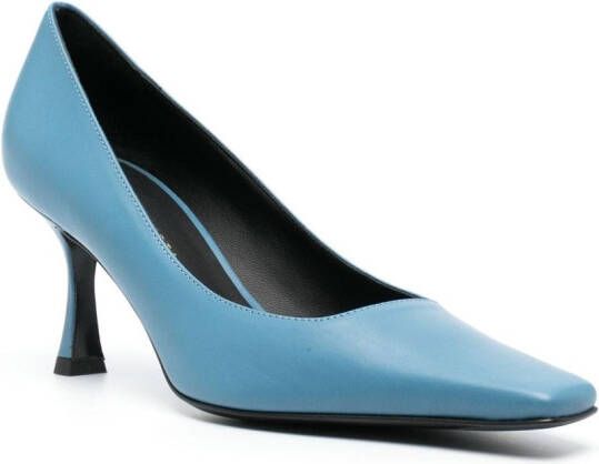 Roberto Festa 80mm pointed-toe leather pumps Blue