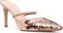 Roberto Festa 90mm sequin pointed mules Neutrals - Thumbnail 2
