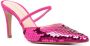 Roberto Festa 90mm sequin pointed mules Pink - Thumbnail 2
