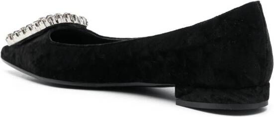 Roberto Festa Amaia crystal-embellished ballerina shoes Black