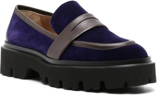 Roberto Festa Anima 40mm velvet loafers Purple