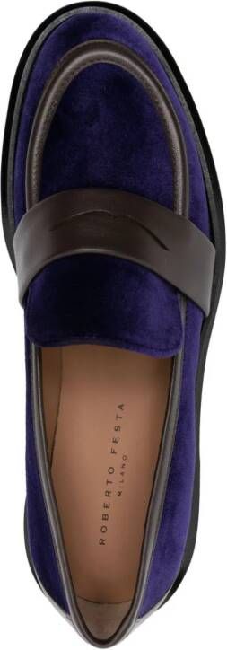 Roberto Festa Anima 40mm velvet loafers Purple