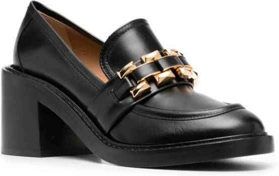 Roberto Festa Cuir 75mm block-heel loafers Black